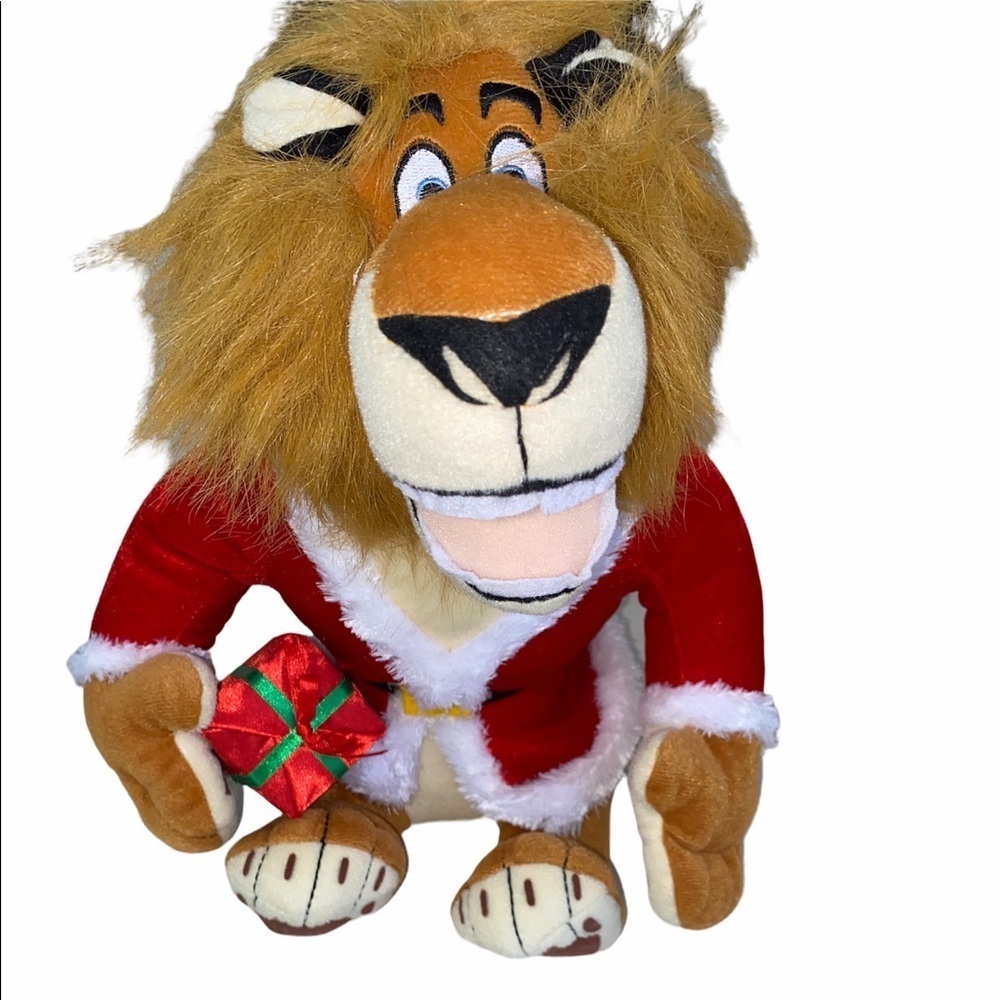 DreamWorks Merry Madagascar Christmas lion plush